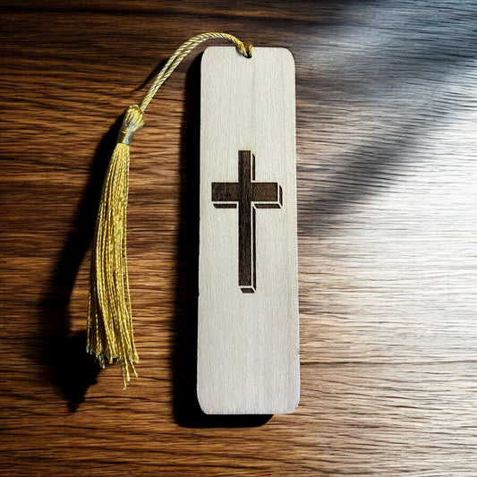 Engraved Wooden Christian Cross Bookmark – Thoughtful Gift | Ashton and Finch