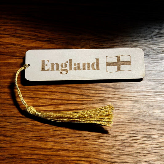 Engraved Wooden England Bookmark – Thoughtful Gift | Ashton and Finch