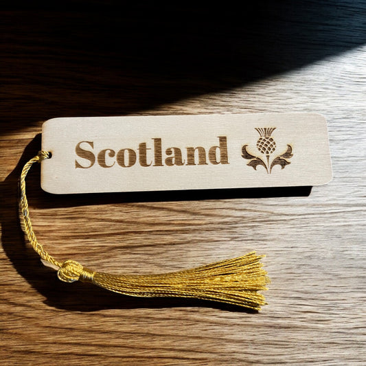 Engraved Wooden Scottish Bookmark – Thoughtful Gift| Ashton and Finch