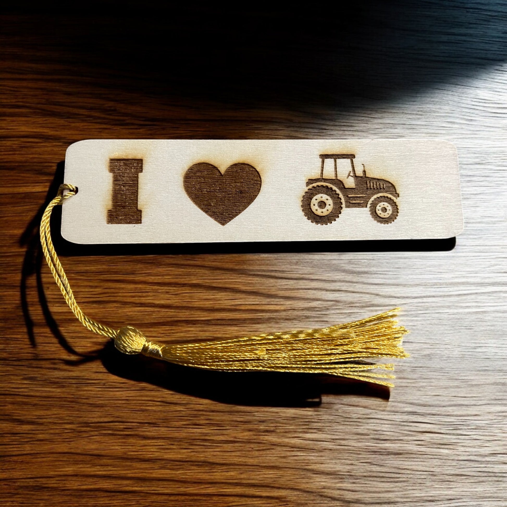 Engraved Wooden Tractor Bookmark – Thoughtful Gift | Ashton and Finch