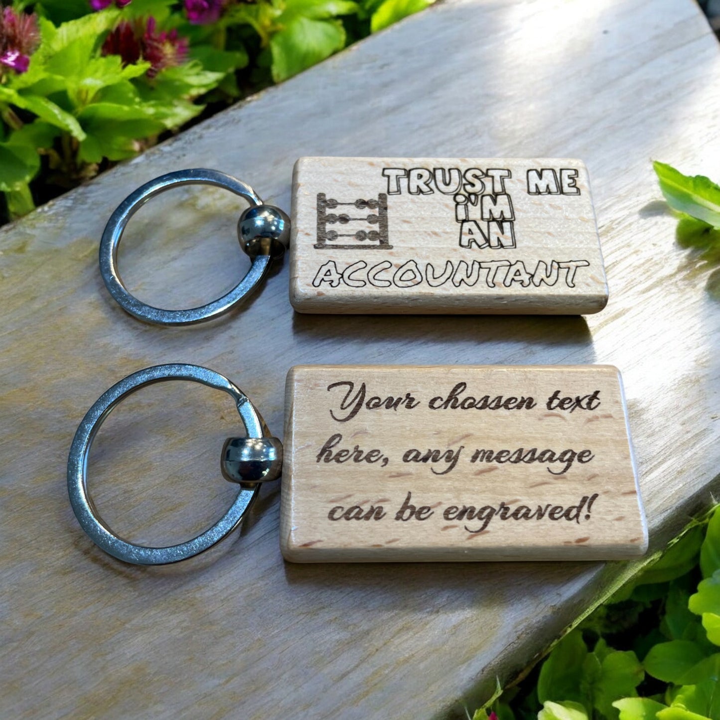 Personalised Accountant Keyring Gift