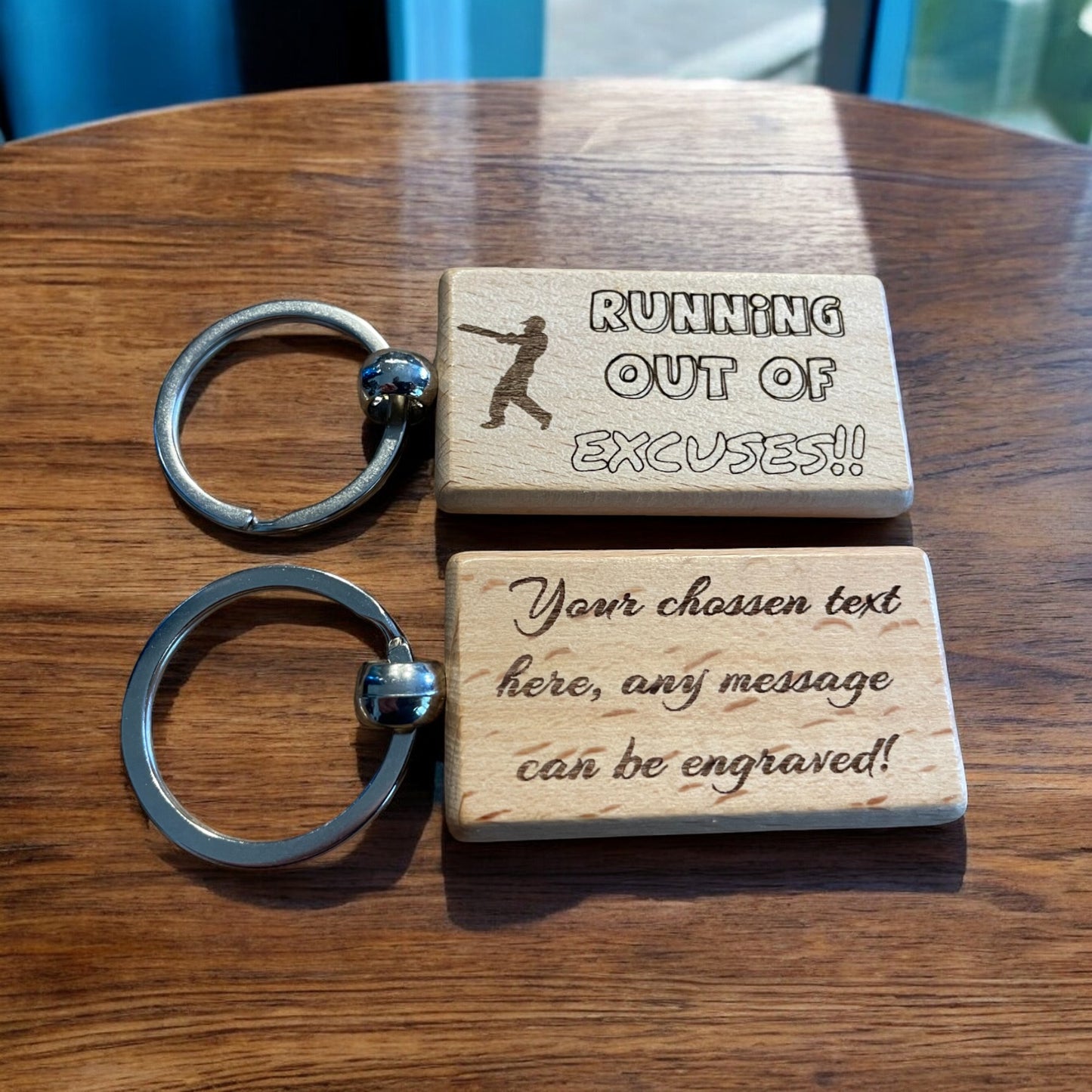 Personalised Cricket Keyring Gift