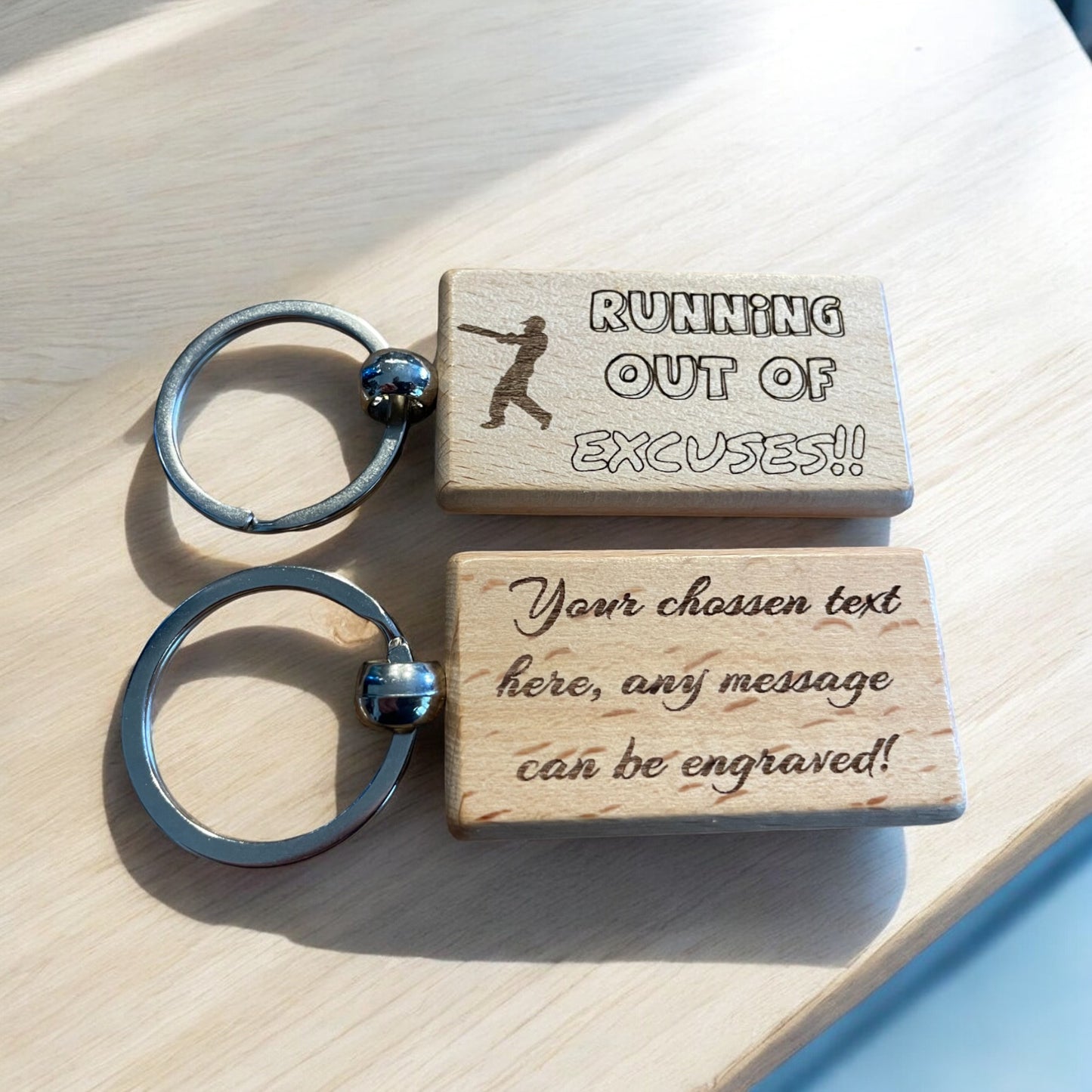 Personalised Cricket Keyring Gift