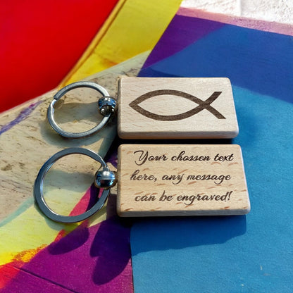 Personalised Christian Keyring Gift