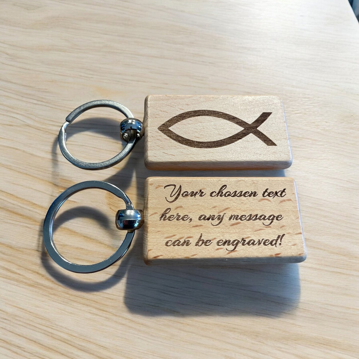 Personalised Christian Keyring Gift