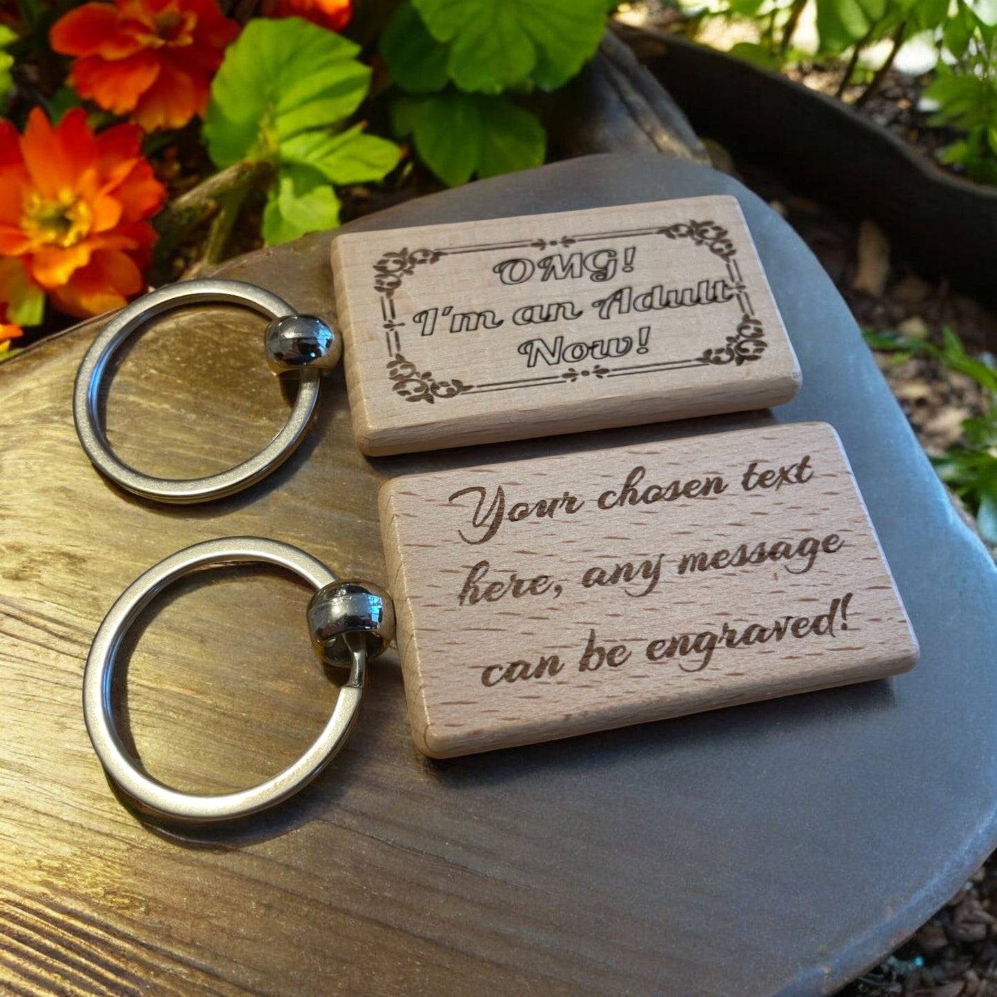 Personalised 18th Birthday Keyring Gift