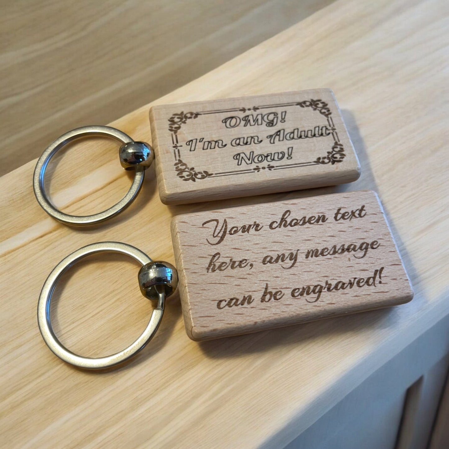 Personalised 18th Birthday Keyring Gift