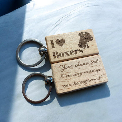 Personalised Boxer Dog Keyring | Ashton and Finch