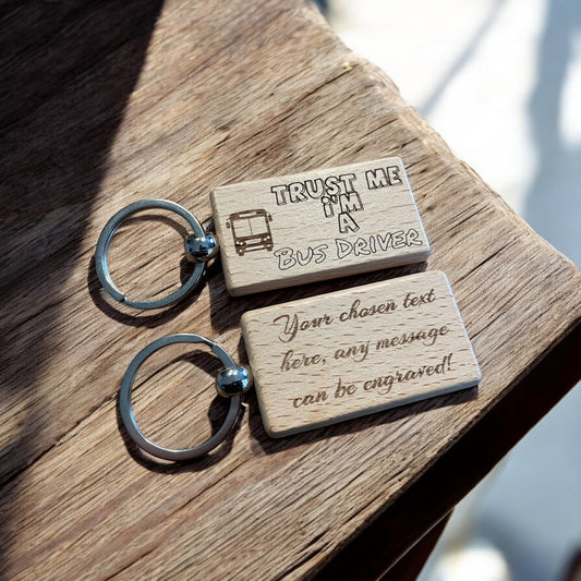 Personalised Bus Driver Keyring | Ashton and Finch