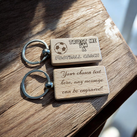 Personalised Football Crazy Keyring | Ashton and Finch