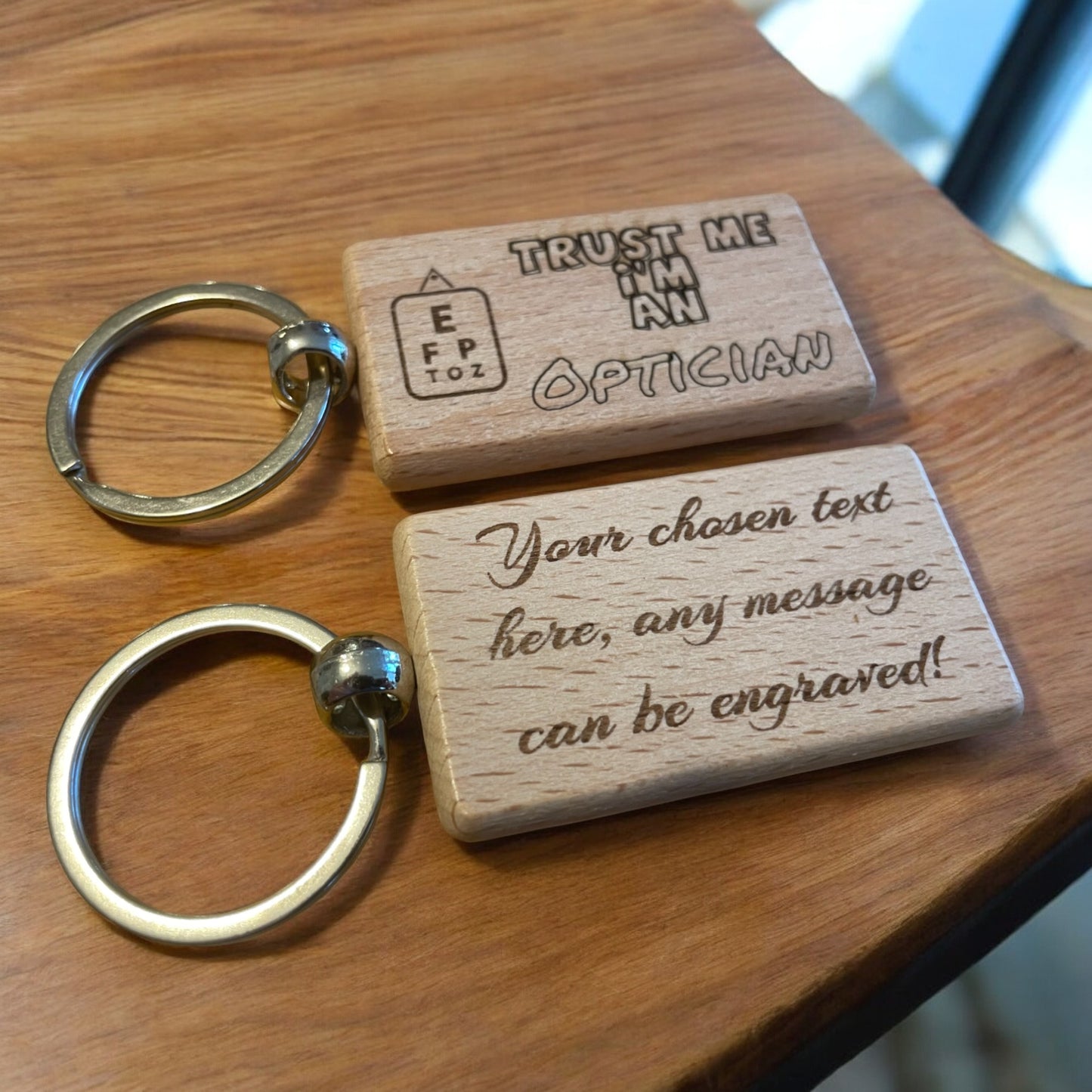 Personalised Optician Keyring | Ashton and Finch