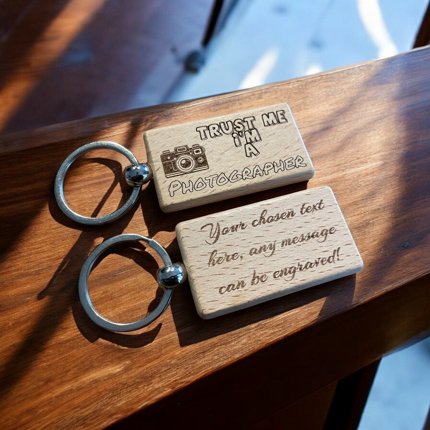 Personalised Photographer Keyring | Ashton and Finch