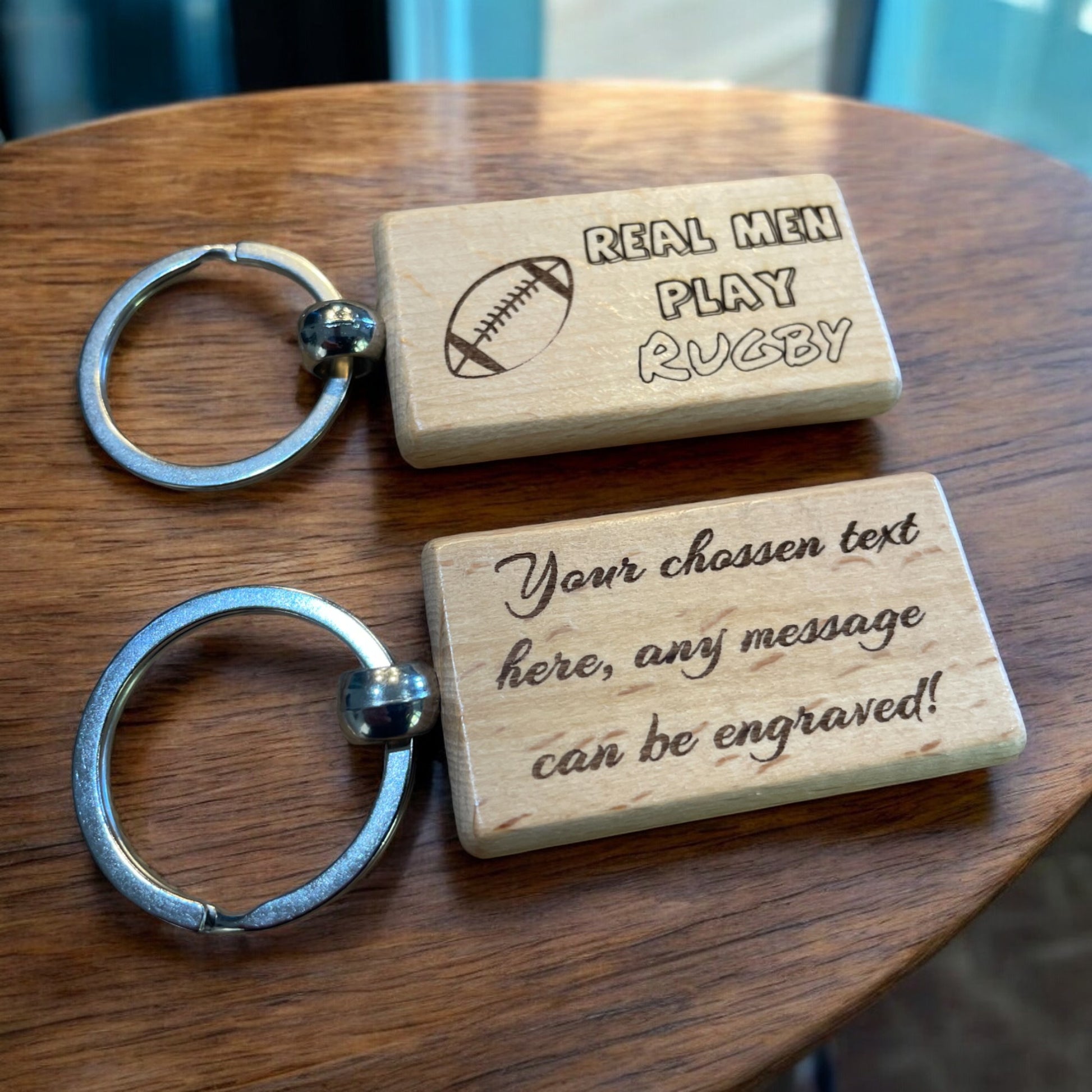 Personalised Rugby Keyring | Ashton and Finch