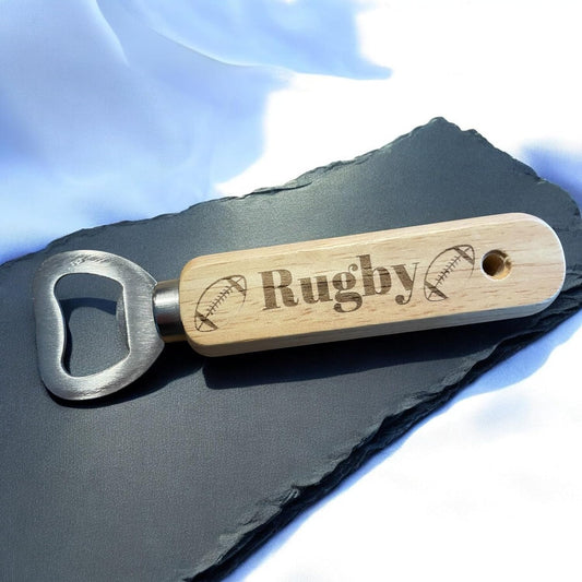 Rugby Beer Wooden Bottle Opener | Ashton and Finch