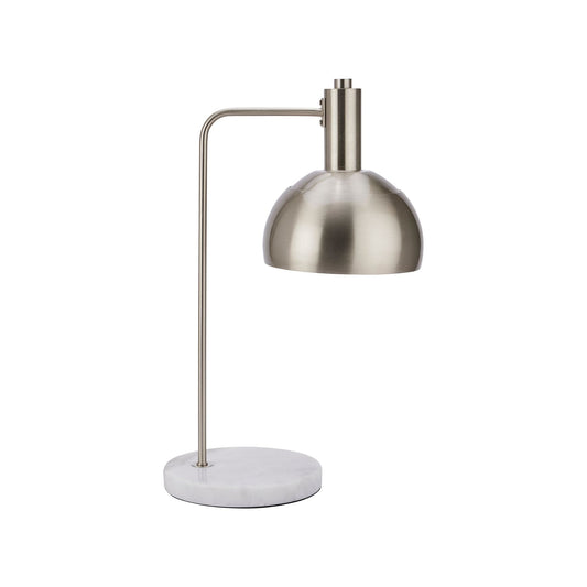 Marble And Silver Industrial Adjustable Desk Lamp - Ashton and Finch