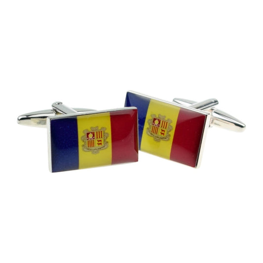 Andorra Flag Cufflinks - Ashton and Finch