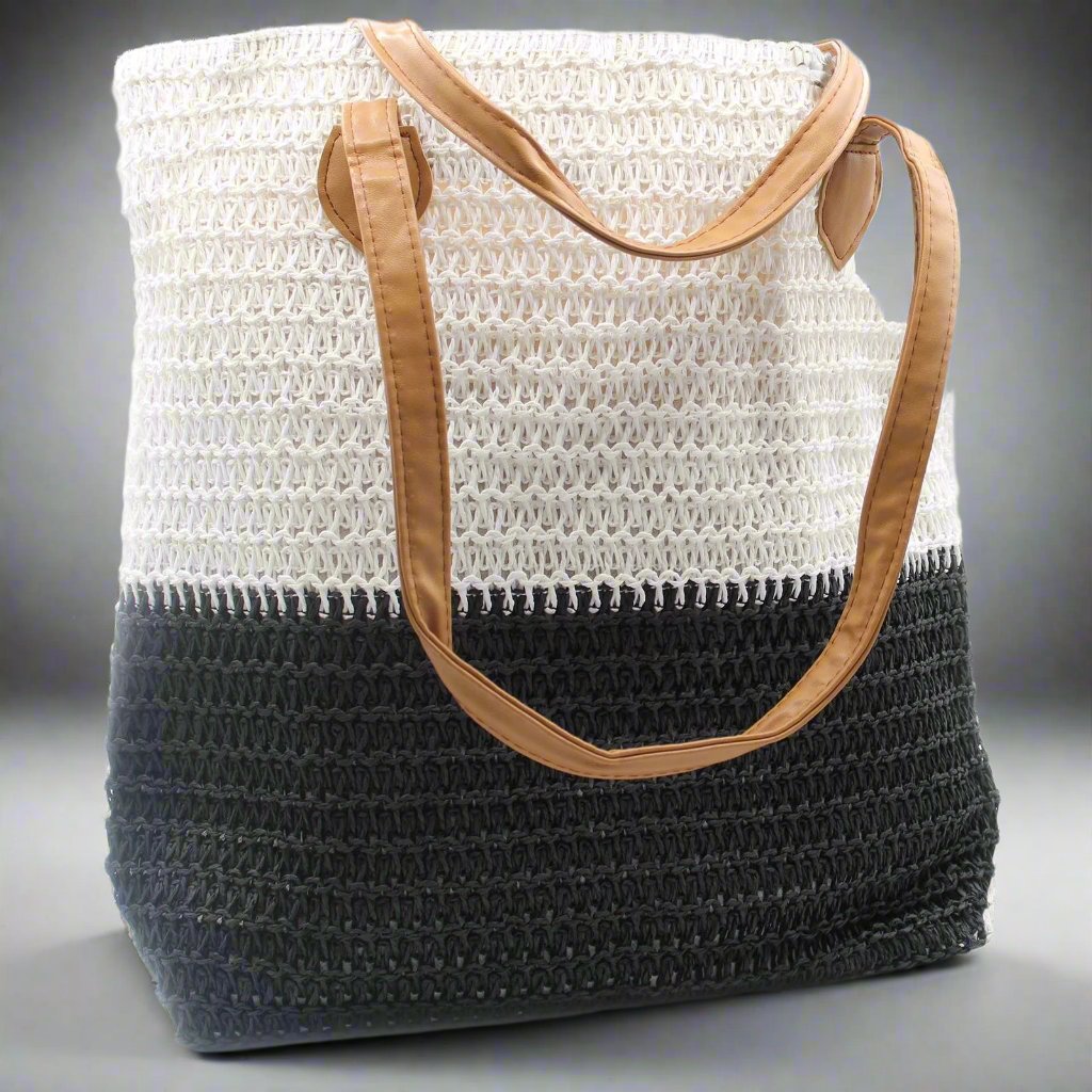 Back to the Bazaar Bag - Black & White - Ashton and Finch