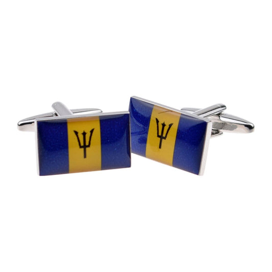 Barbados Flag Cufflinks - Ashton and Finch