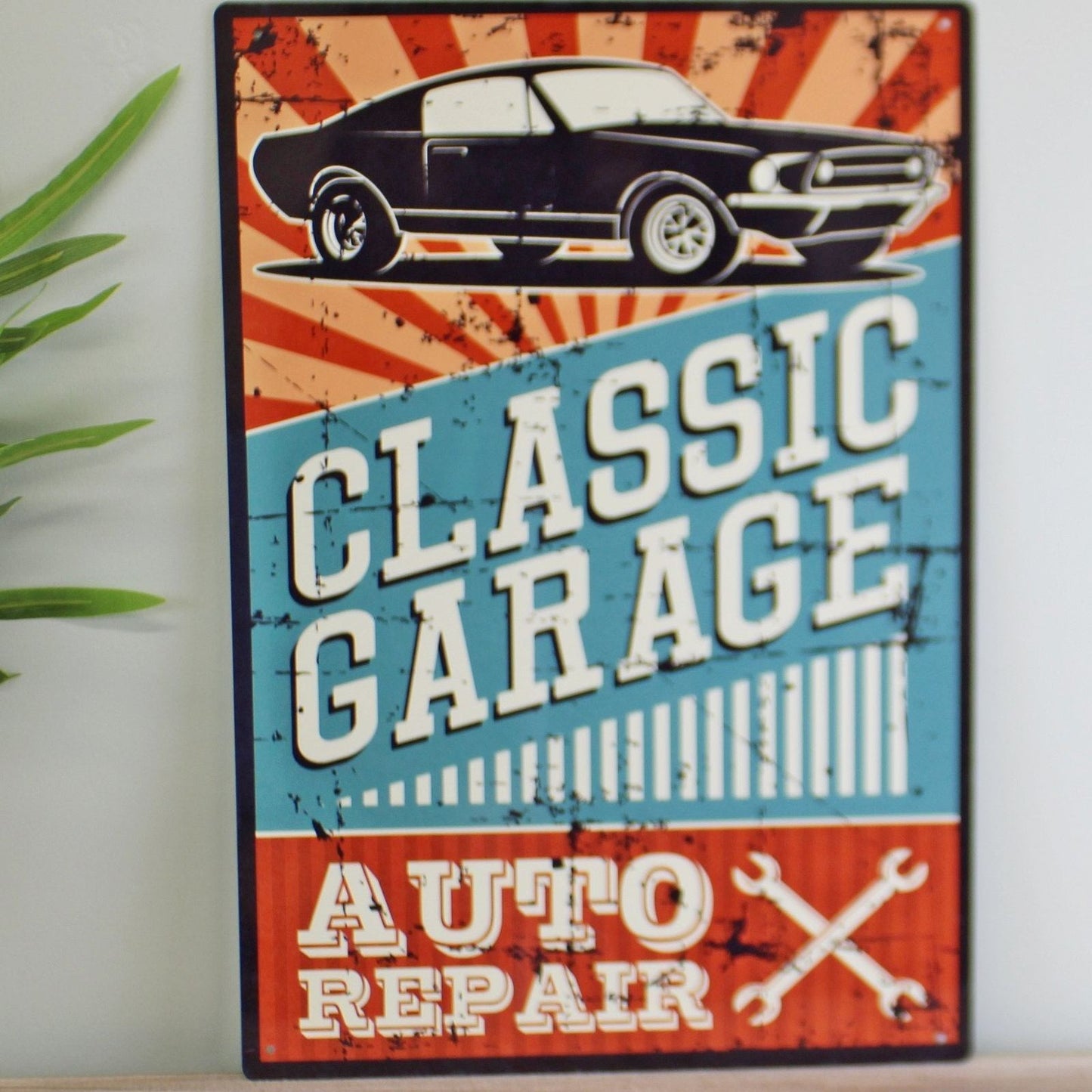 Vintage Metal Sign - Classic Garage Auto Repair - Ashton and Finch