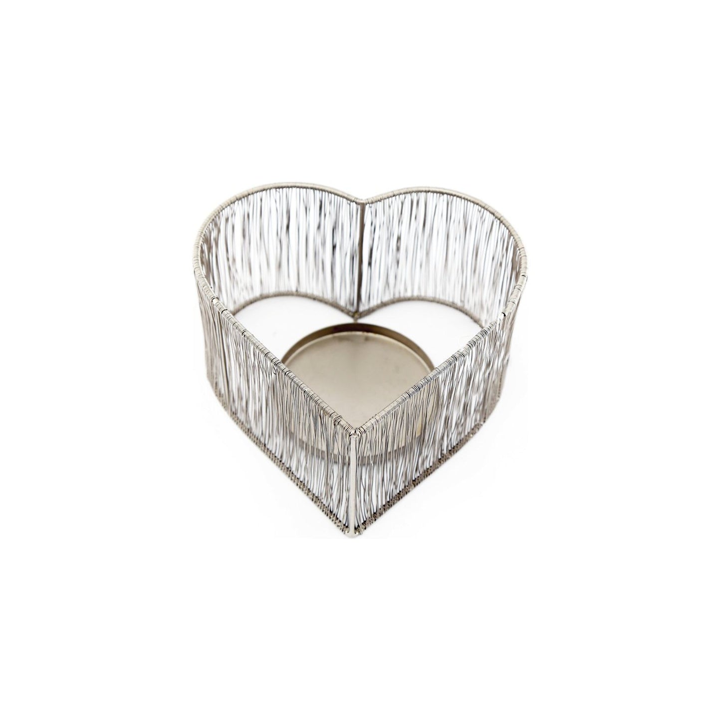 Silver Heart Tealight Holder - Ashton and Finch