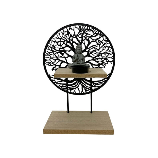 Tree Of Life With Buddha And Tea Light - Ashton and Finch