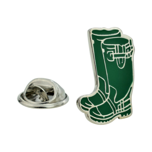 Green Wellies Design Lapel Pin Badge - Ashton and Finch