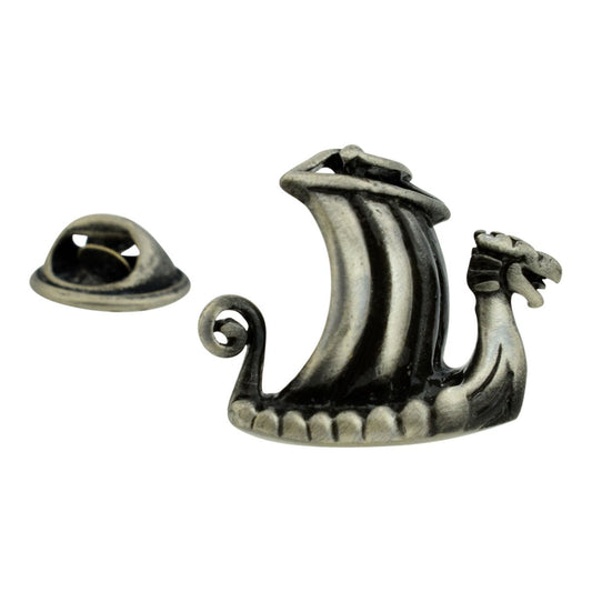 Viking Long ship Lapel Pin Badge - Ashton and Finch