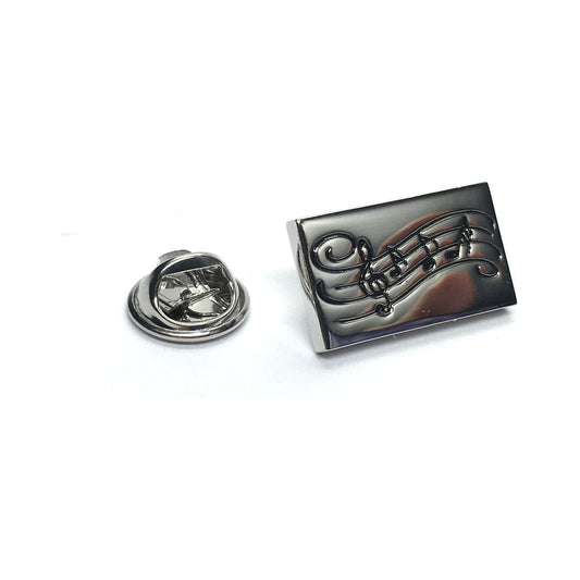 Sheet Music Design Lapel Pin Badge - Ashton and Finch