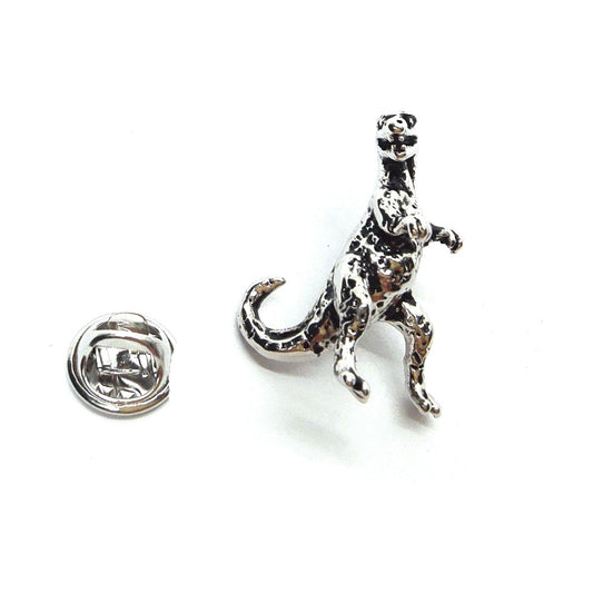 Standing T Rex Dinosaur Fossil Lapel Pin Badge - Ashton and Finch