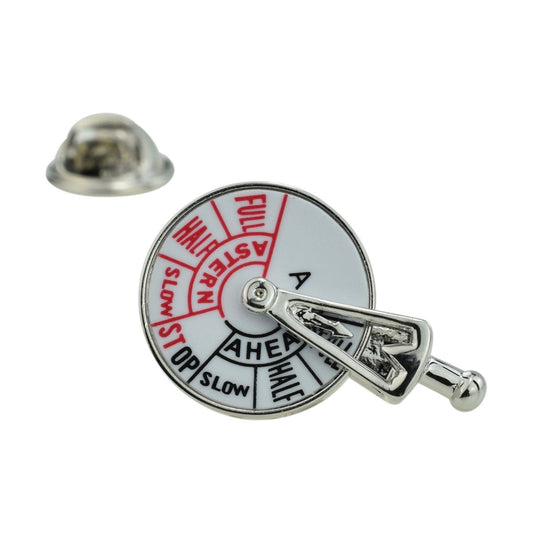 Ships Speed Control Telegraph Lapel Pin Badge - Ashton and Finch