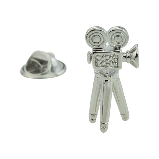 Movie Camera Lapel Pin Badge - Ashton and Finch