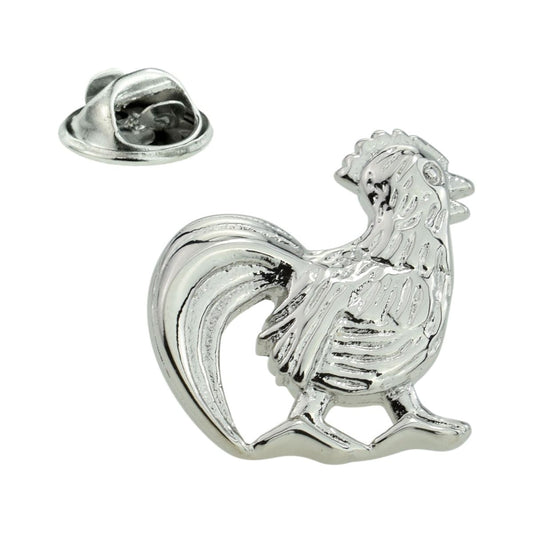 Rooster Cockerel Chicken Lapel Pin Badge - Ashton and Finch