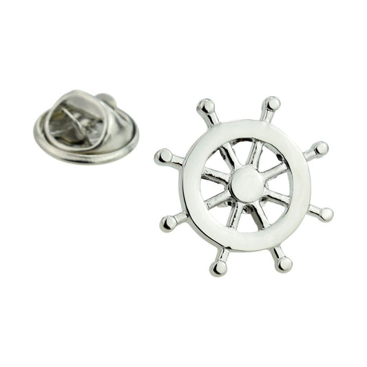 Ships Wheel Lapel Pin Badge - Ashton and Finch