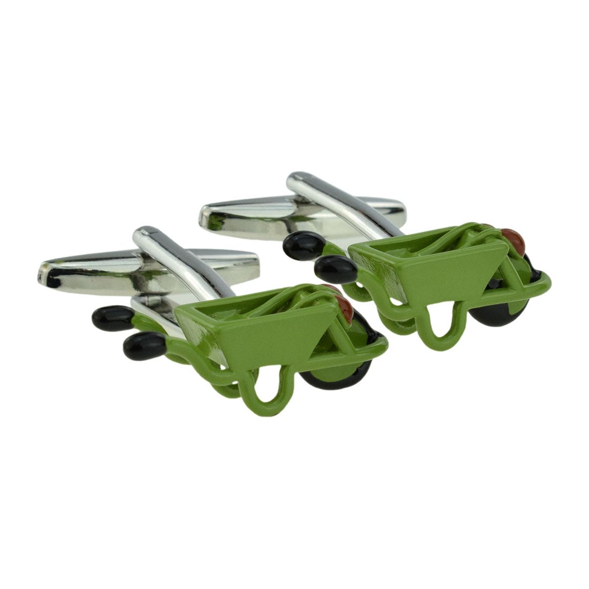 Green Wheelbarrow Cufflinks - Ashton and Finch