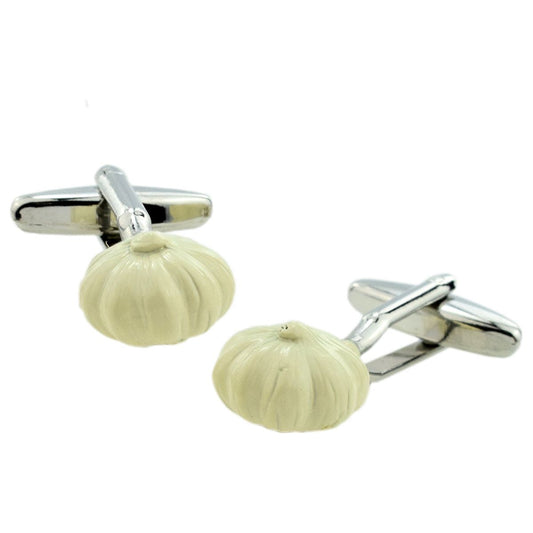 Detailed Garlic Clove Cufflinks - Ashton and Finch