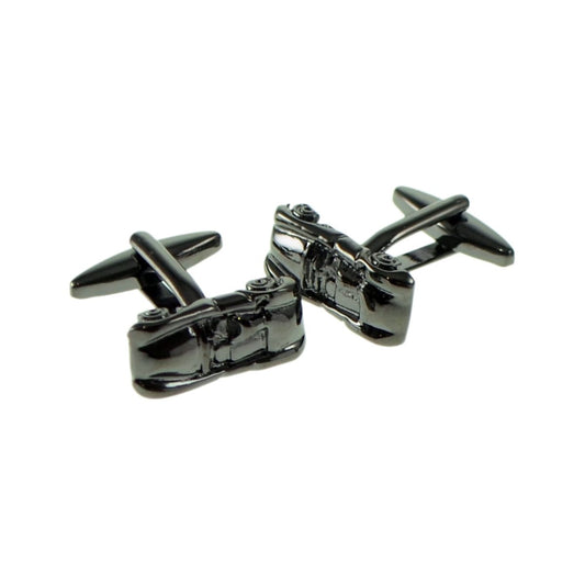 Gunmetal Classic Open Topped Sports Car Cufflinks - Ashton and Finch