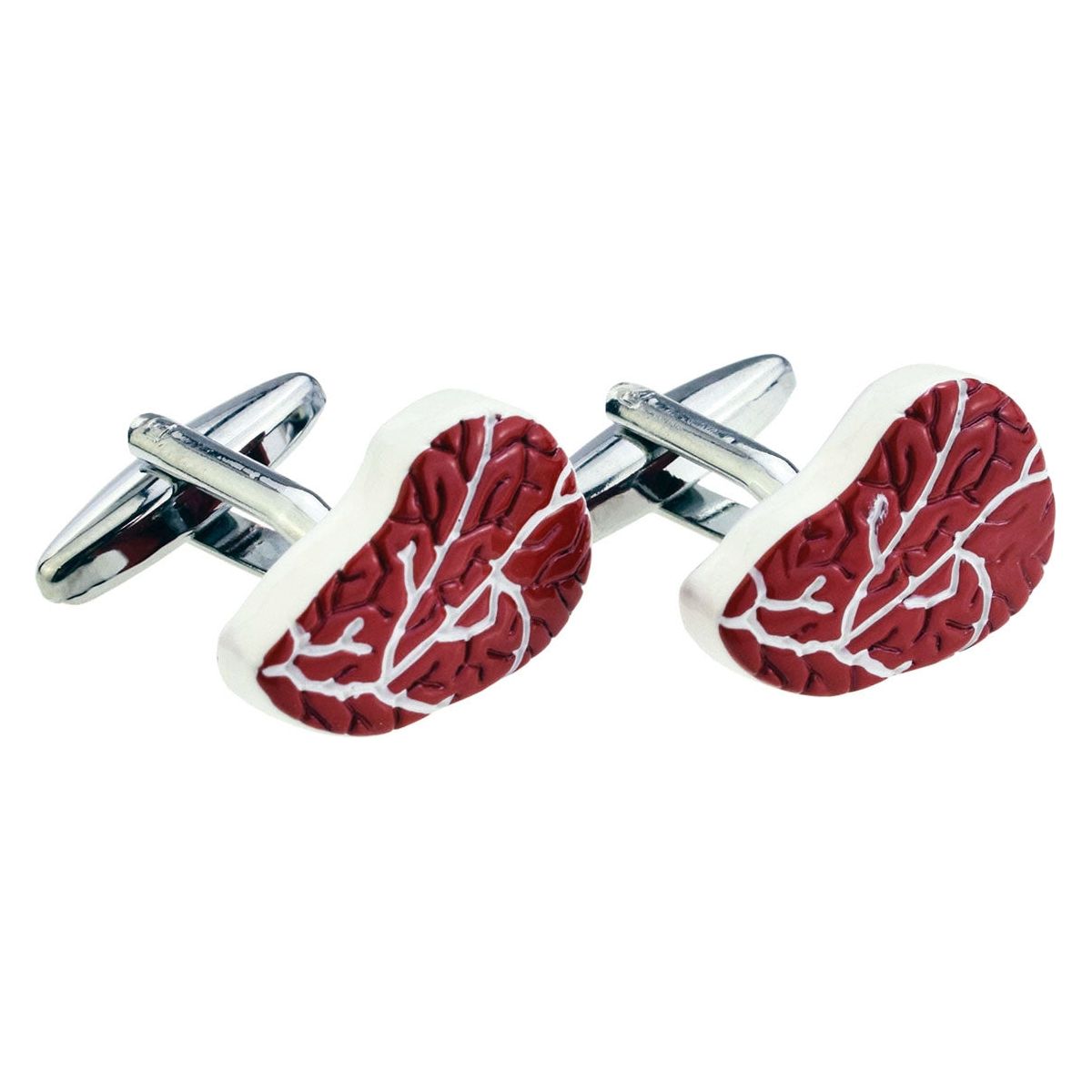 Rib Eye Steak Design Cufflinks - Ashton and Finch