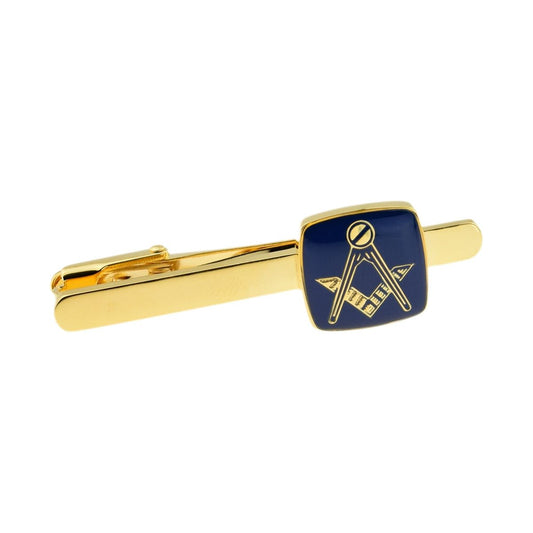 Masonic Blue & Gold Tie Clip (No G) - Ashton and Finch