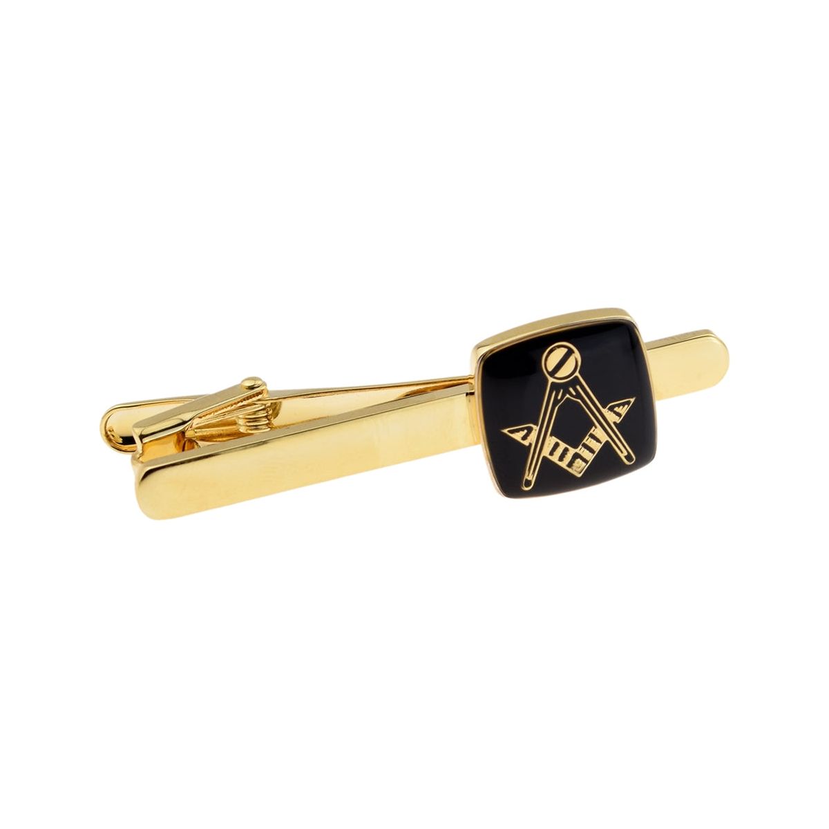 Masonic Black & Gold Tie Clip (No G) - Ashton and Finch