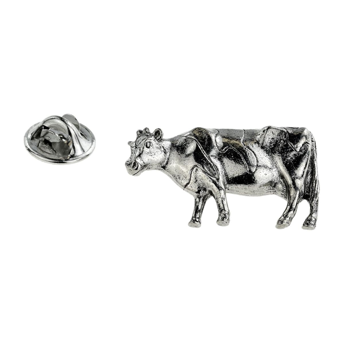 Pewter Cow Design Lapel Pin Badge - Ashton and Finch