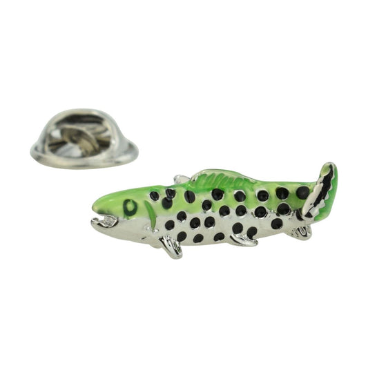 Green Spotted Fish Lapel Pin Badge - Ashton and Finch