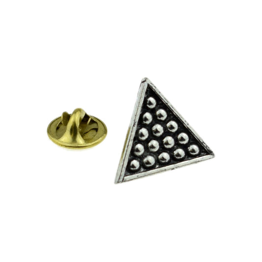 Snooker triangle English Pewter Lapel Pin Badge - Ashton and Finch