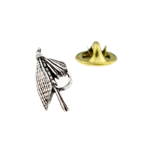 Small Fly Hook fish fishing English Pewter Lapel Pin Badge - Ashton and Finch