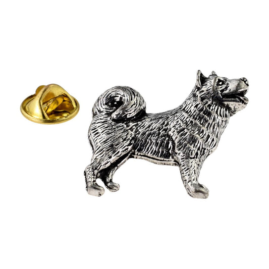 Husky Dog Pewter Lapel Pin Badge - Ashton and Finch