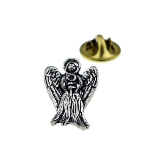 Guardian Angel English Pewter Lapel Pin Badge - Ashton and Finch