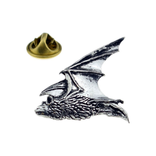 Pipistrelle Bat Pewter Lapel Pin Badge - Ashton and Finch