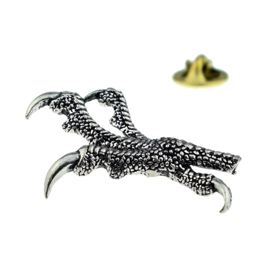 Eagle Hawk Birds Talon Claw English Pewter Lapel Pin Badge - Ashton and Finch