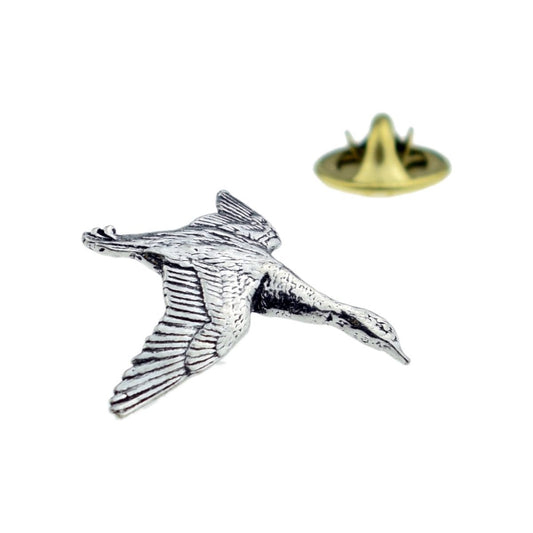 Mallard Duck Bird English Pewter Lapel Pin Badge - Ashton and Finch