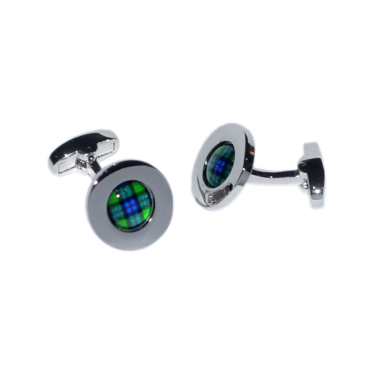 MacKenzie Tartan Centred Cufflinks - Ashton and Finch