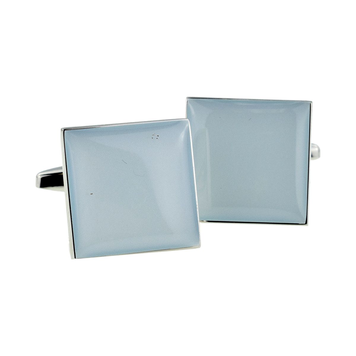 Plain Blue Square Cufflinks - Ashton and Finch